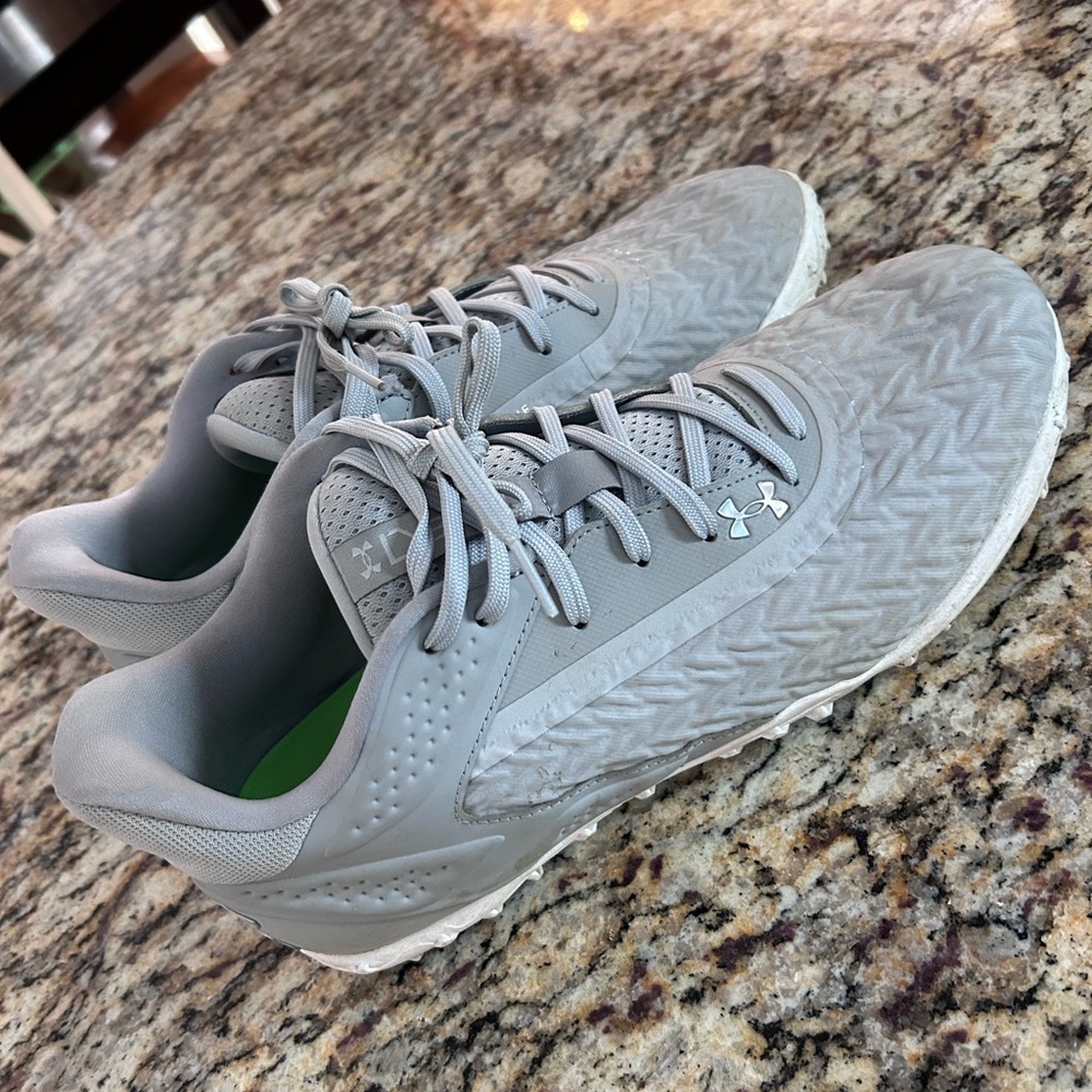 Under Armour Light Gray Turf Sneakers